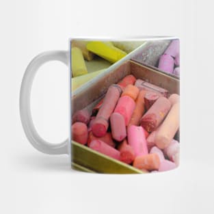 Colorful boxes of pastels Mug